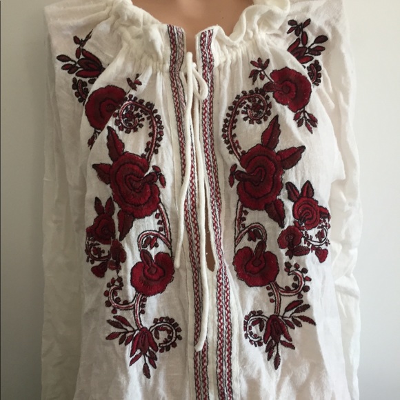 On hold** RARE Free People tunic gauzy - Picture 5 of 13
